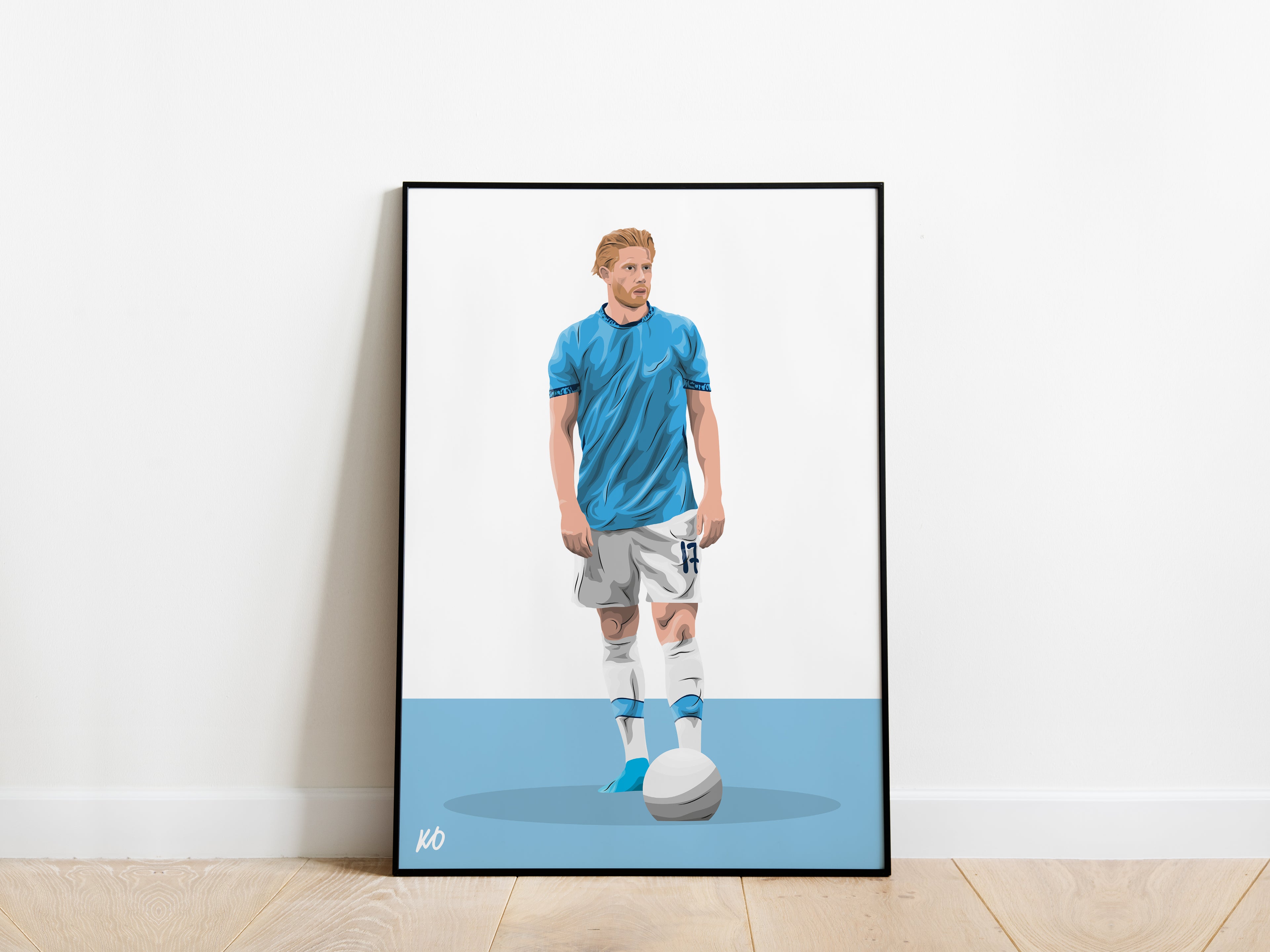 Kevin De Bruyne 24/25 Man City Poster - KDDesigns6