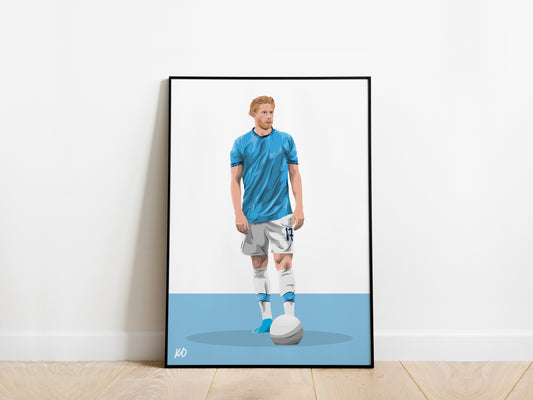 Kevin De Bruyne Man City Poster - KDDesigns6