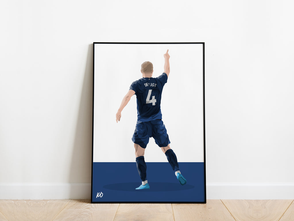 Matthijs de Ligt Manchester United Poster - KDDesigns6