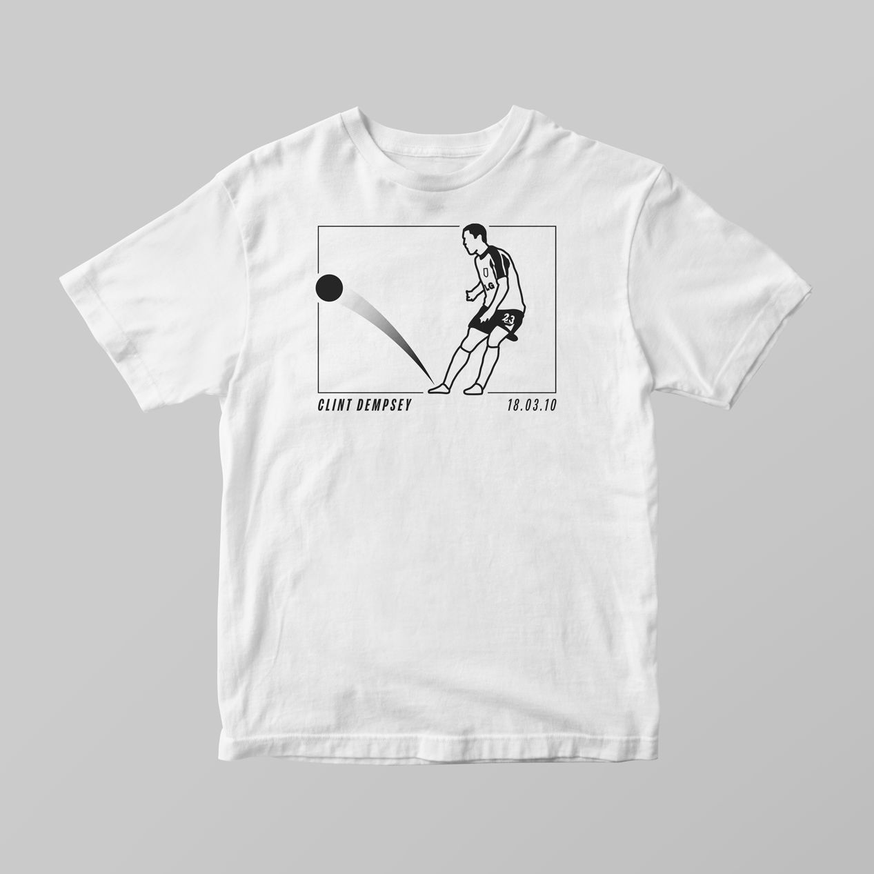 Clint Dempsey Fulham vs Juventus Graphic T-Shirt | Premium Illustrated Tee - KDDesigns6