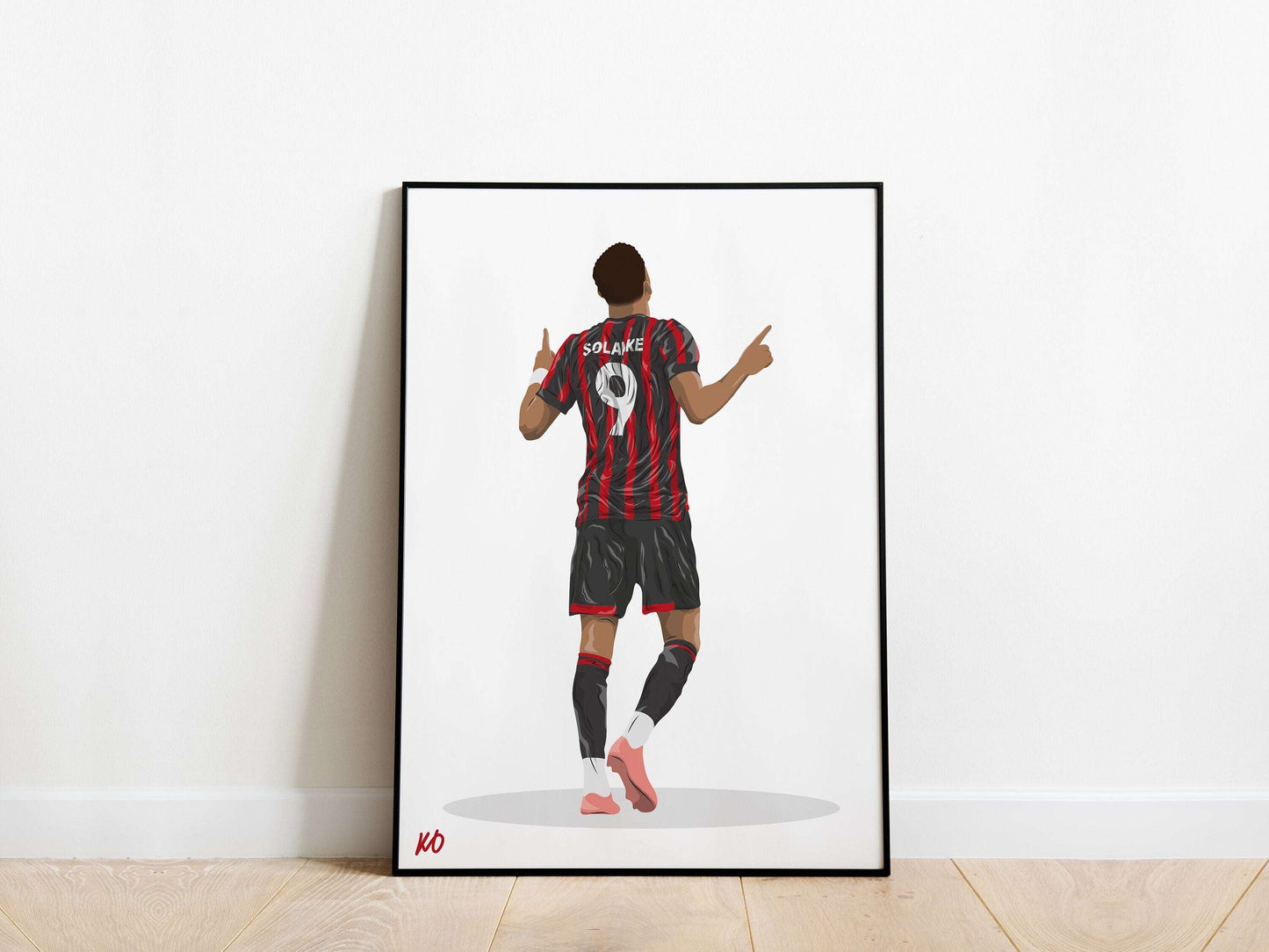 Dominic Solanke AFC Bournemouth Poster KDDesigns6