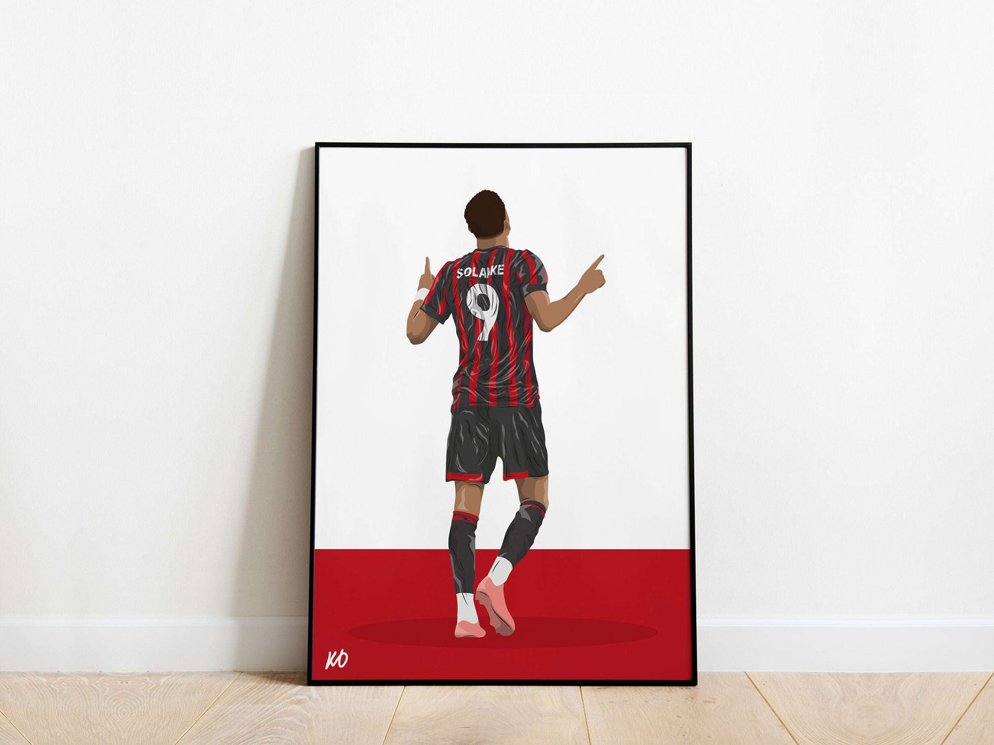 Dominic Solanke AFC Bournemouth Poster KDDesigns6