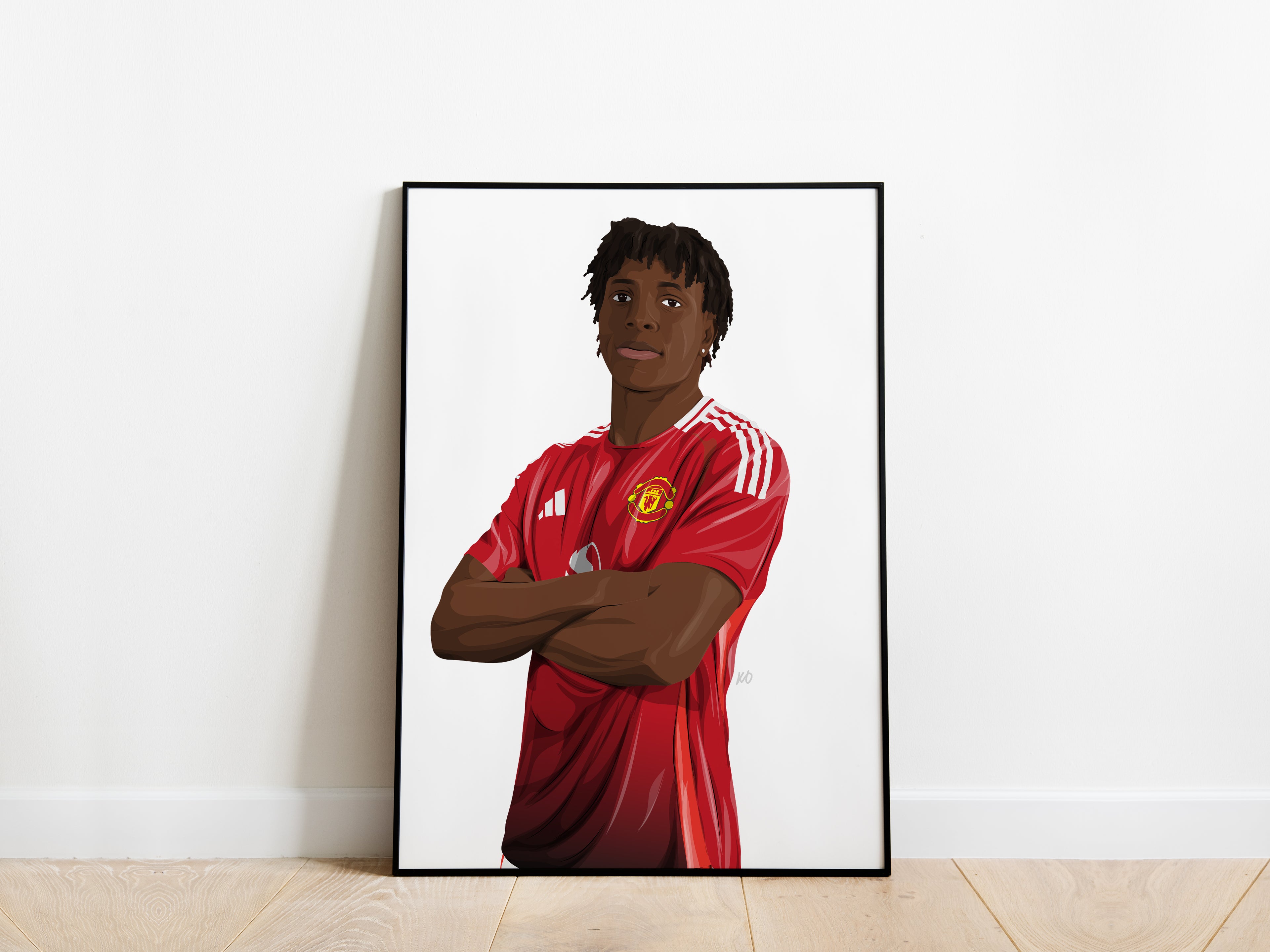 Patrick Dorgu Manchester United Poster - KDDesigns6