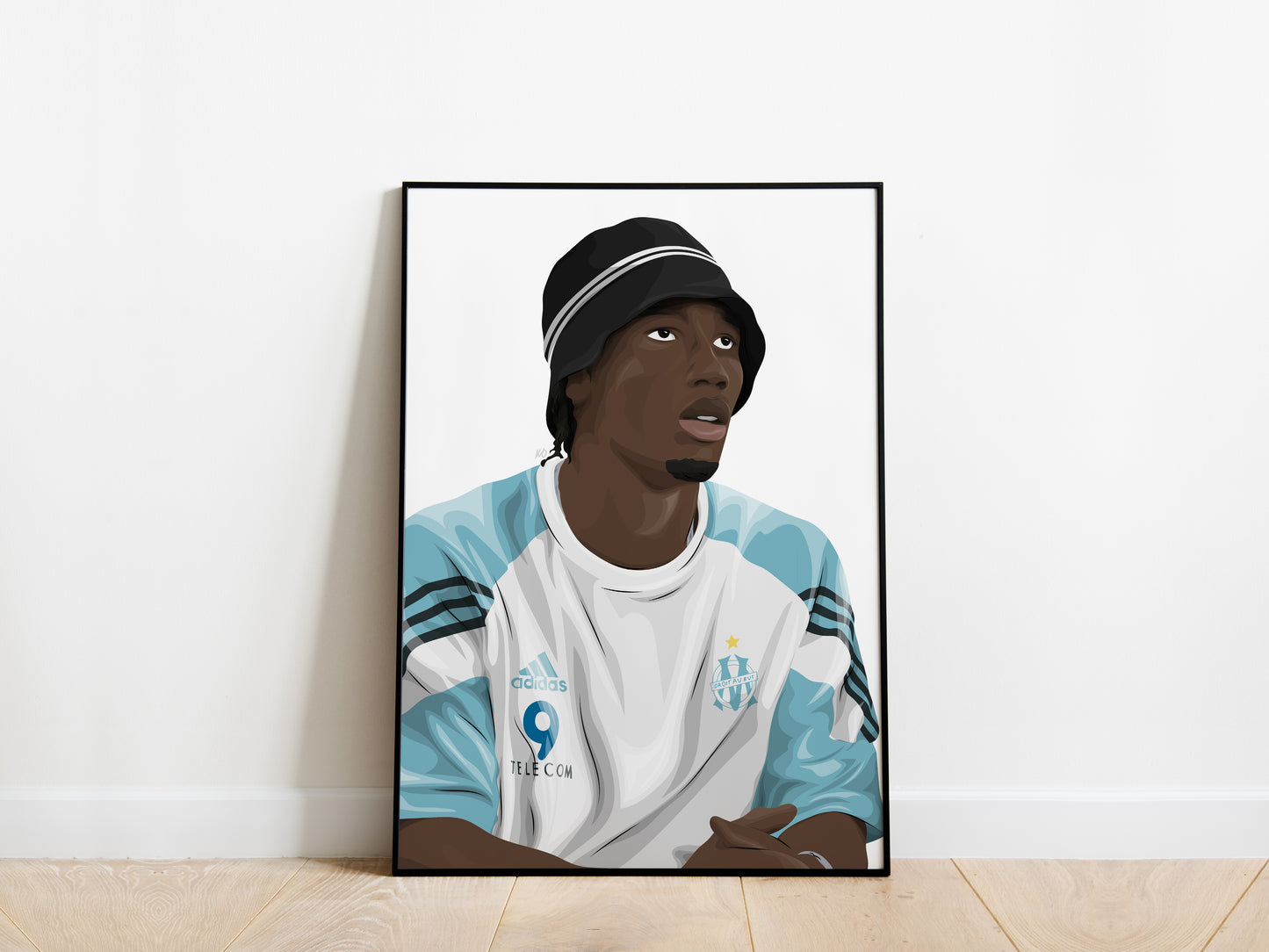 Didier Drogba Olympique Marseille Poster