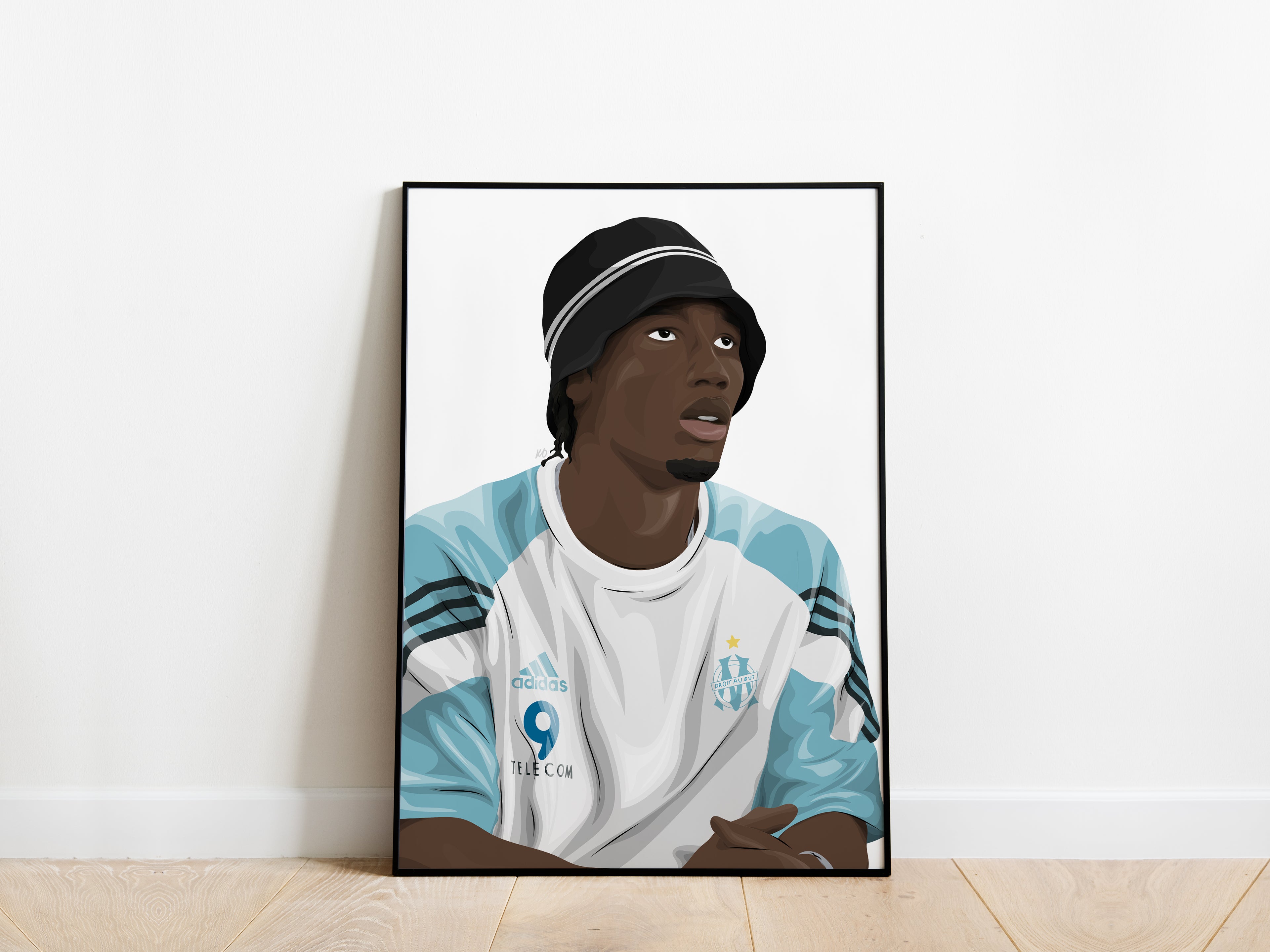 Didier Drogba Olympique Marseille Poster - KDDesigns6