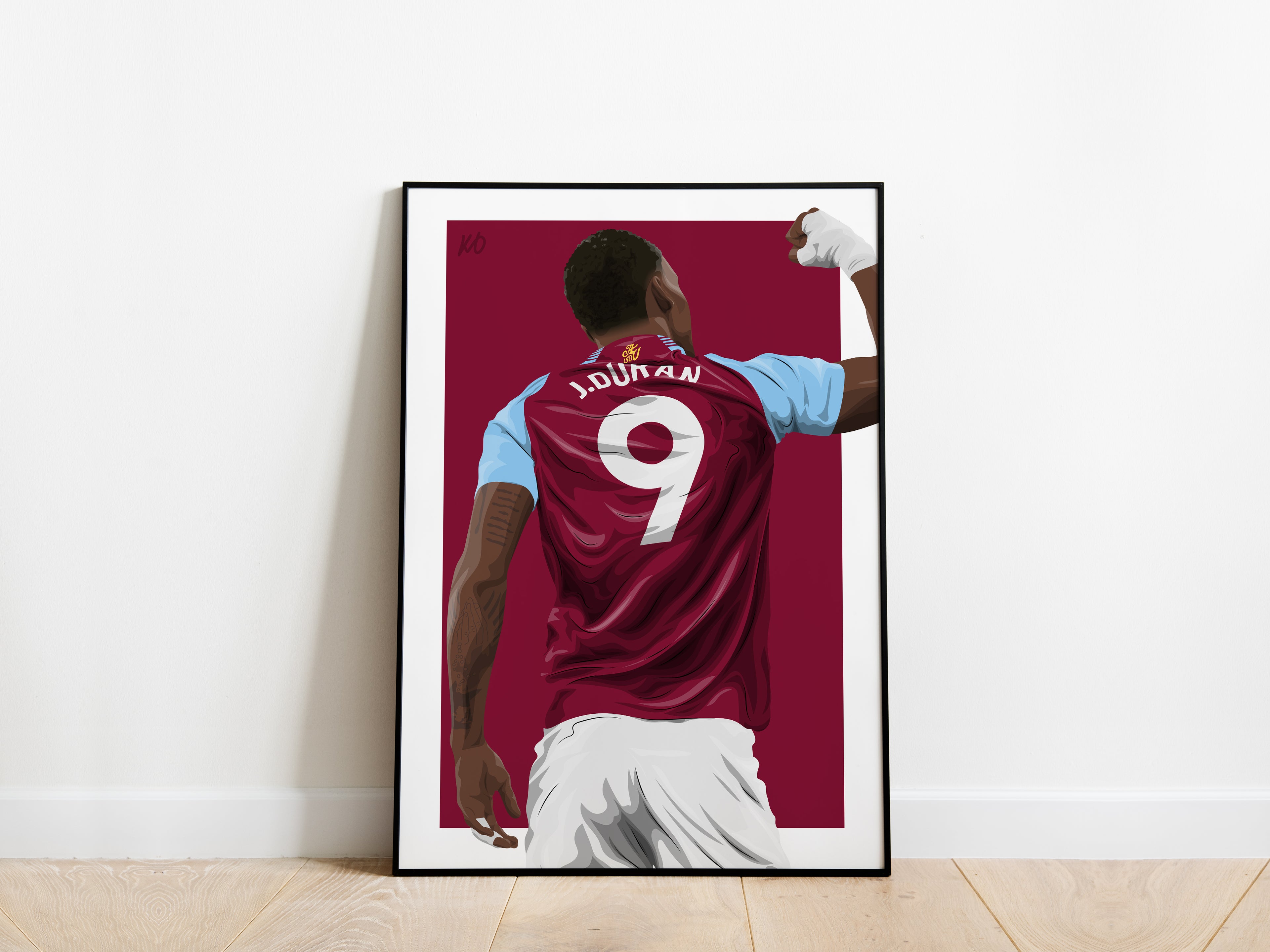 Jhon Duran Aston Villa Poster - KDDesigns6