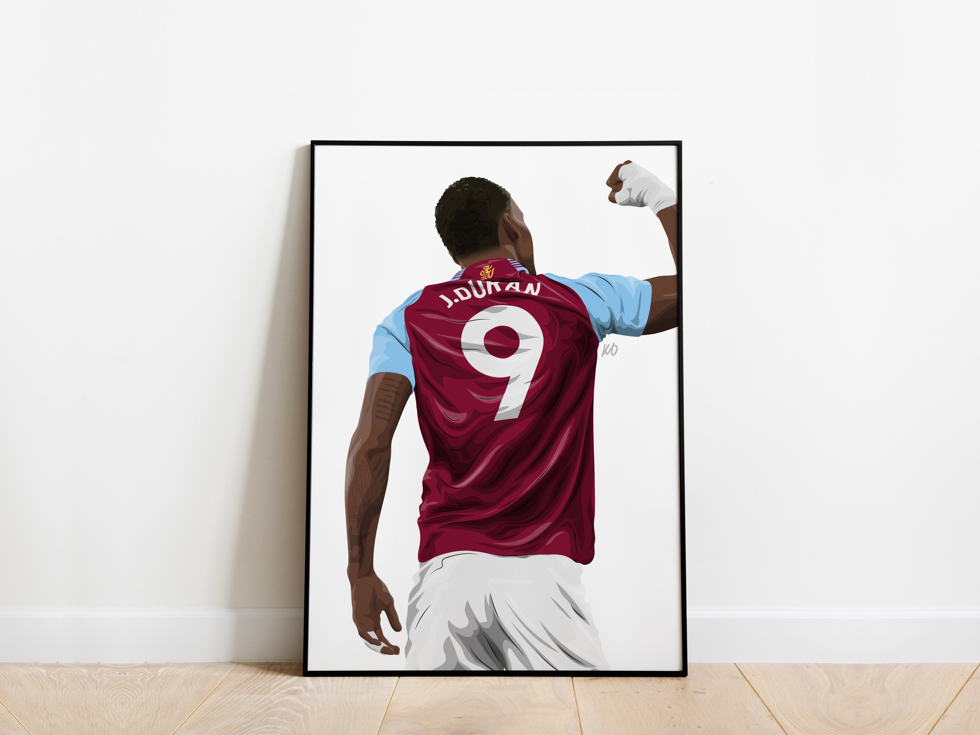 Jhon Duran Aston Villa Poster - KDDesigns6