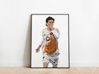 Paulo Dybala 24/25 AS Roma Poster - KDDesigns6