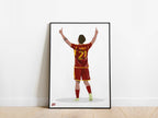 Paulo Dybala Celebration AS Roma Poster - KDDesigns6