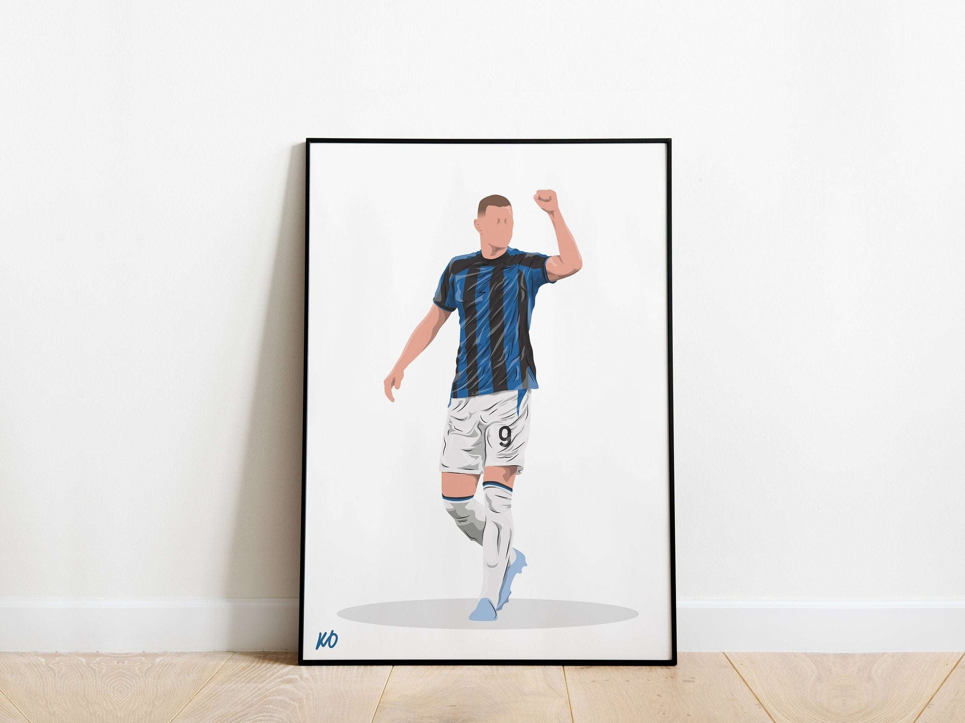 Edin Dzeko Inter Milan Poster KDDesigns6