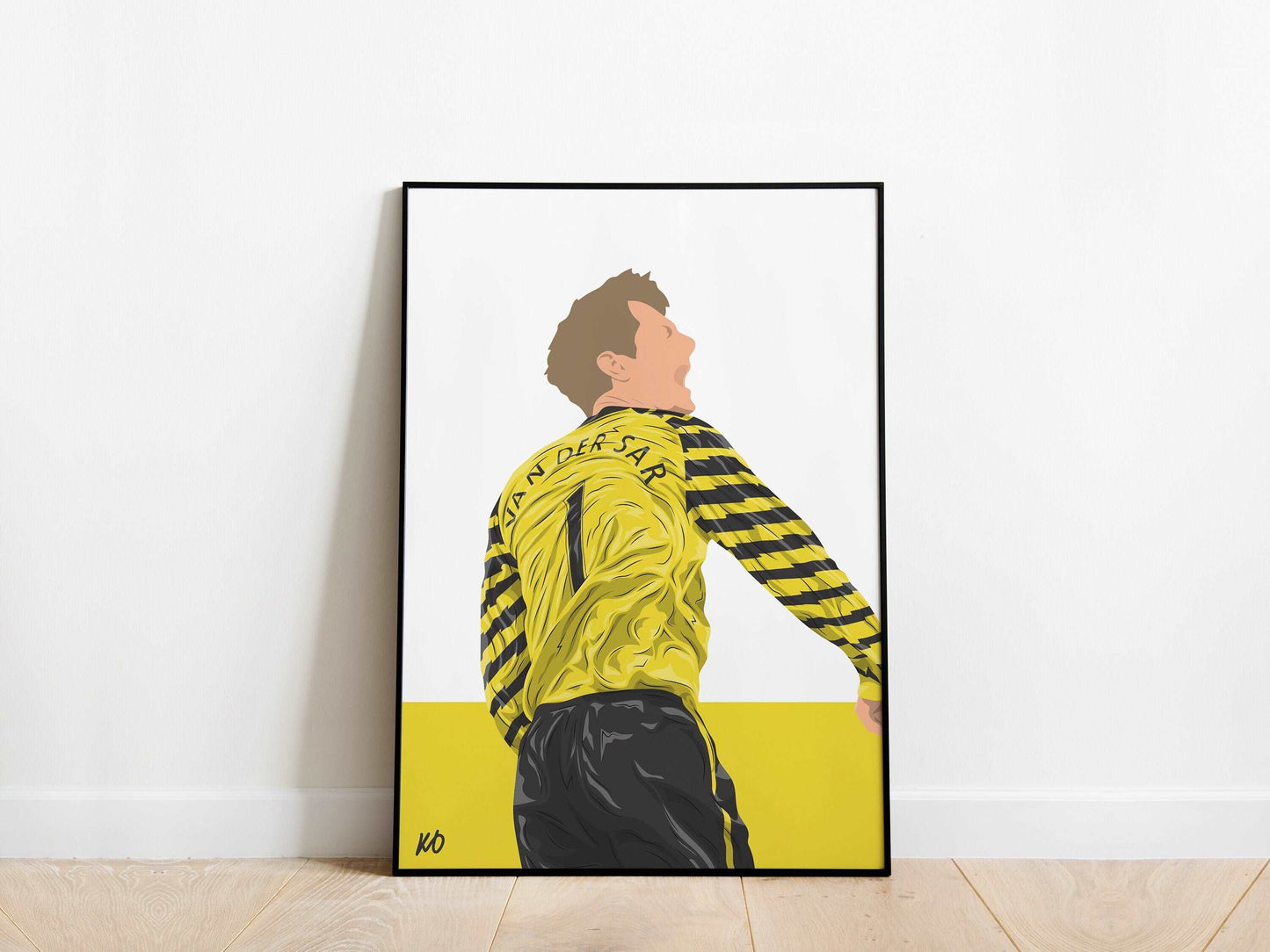 Edwin van der Sar Manchester United Poster - KDDesigns6