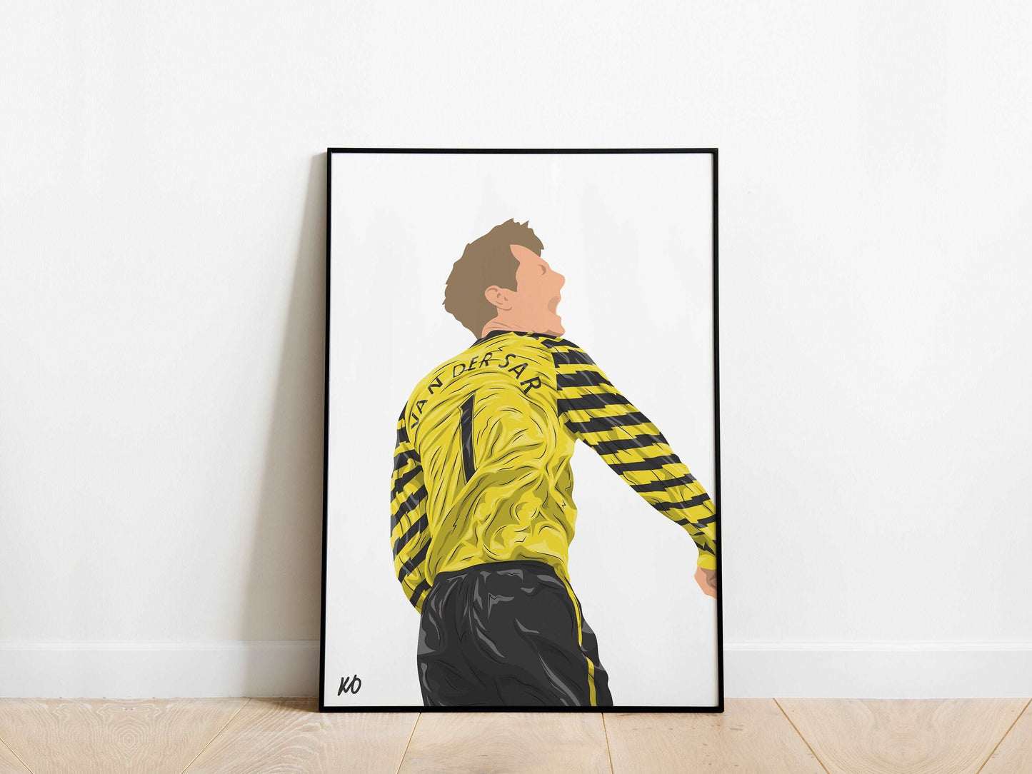 Edwin van der Sar Manchester United Poster - KDDesigns6