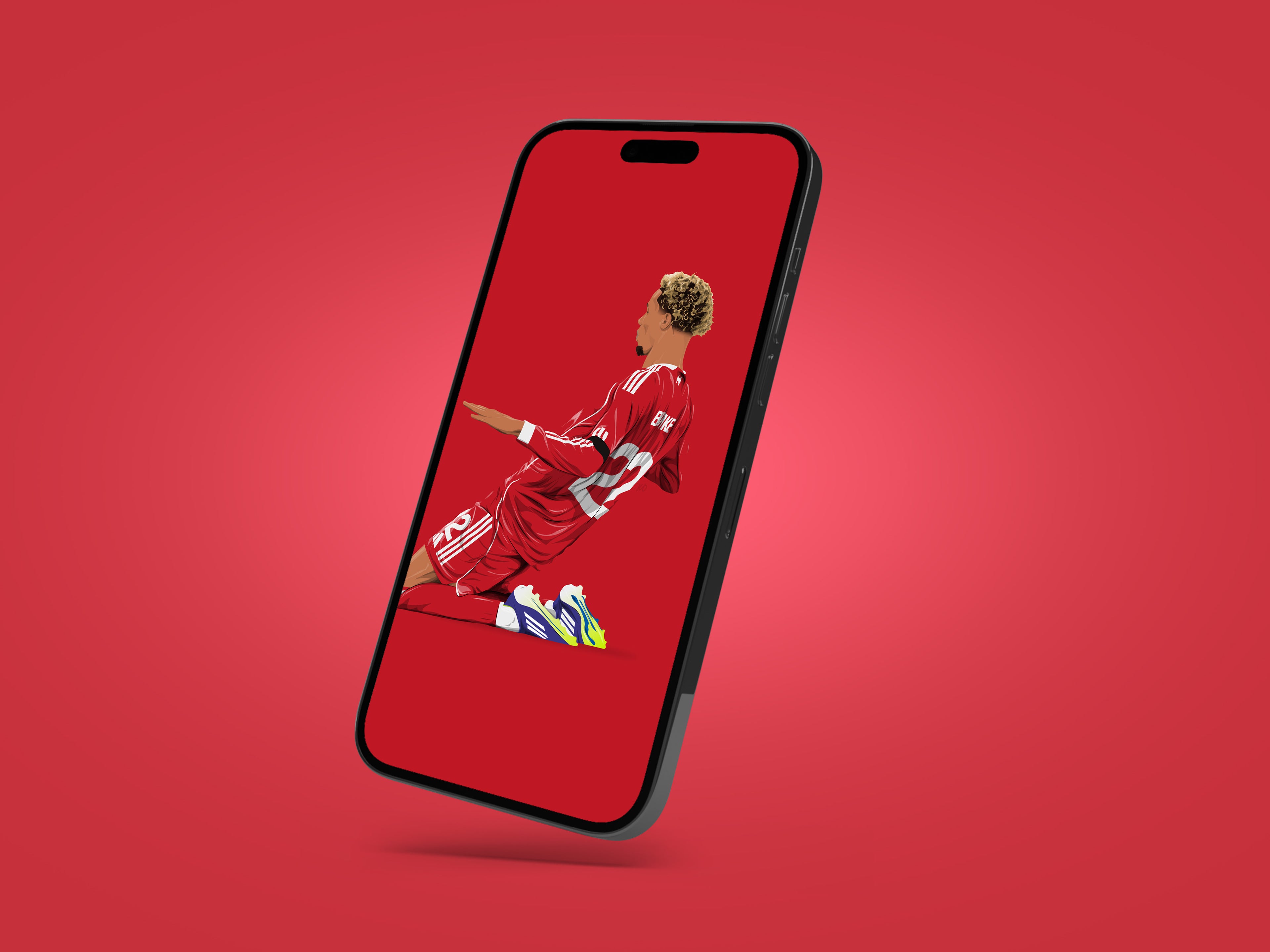 Hugo Ekitike Liverpool Wallpaper - KDDesigns6