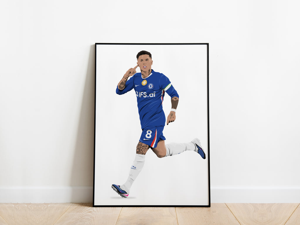 Enzo Fernandez 25/26 Chelsea Poster