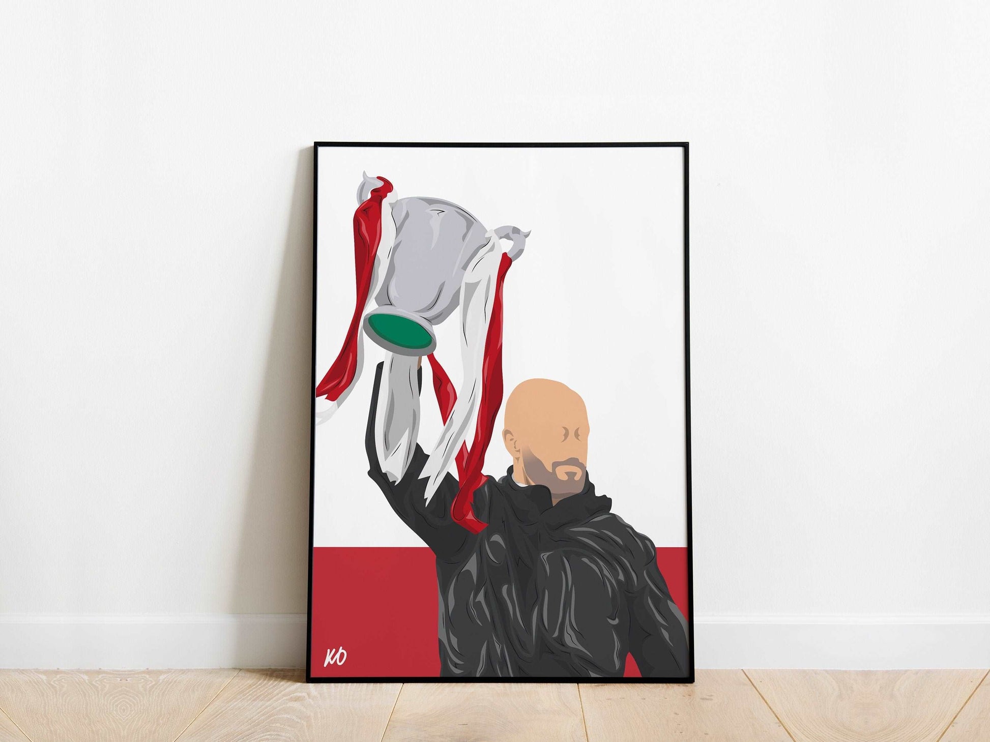 Erik ten Hag Carabao Cup Manchester United Poster - KDDesigns6