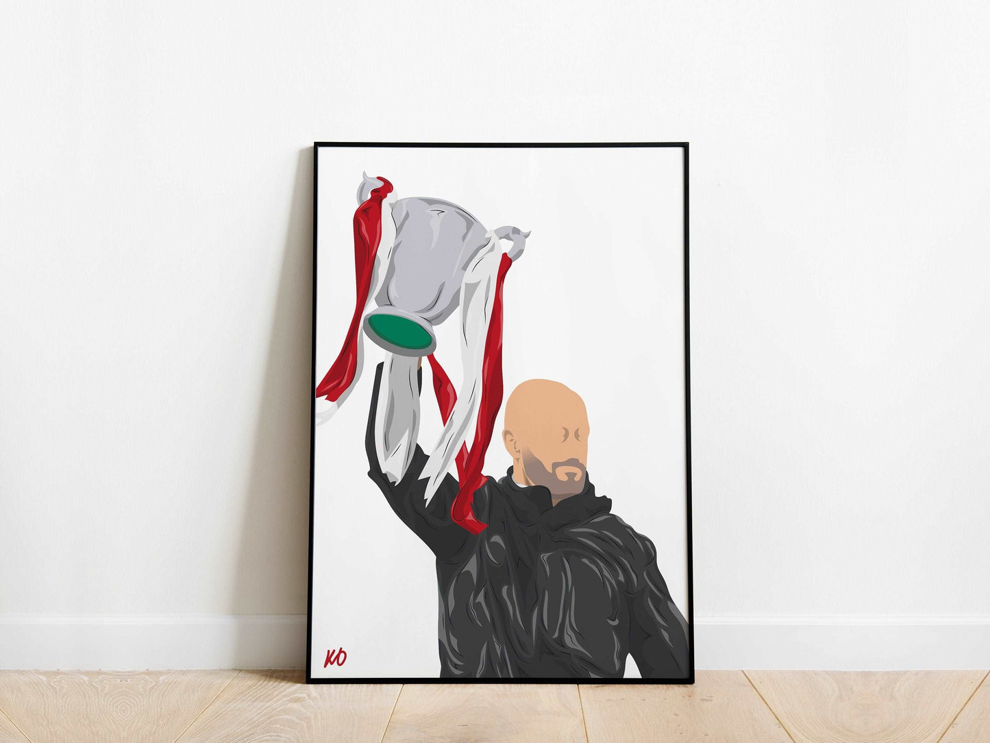 Erik ten Hag Carabao Cup Manchester United Poster - KDDesigns6