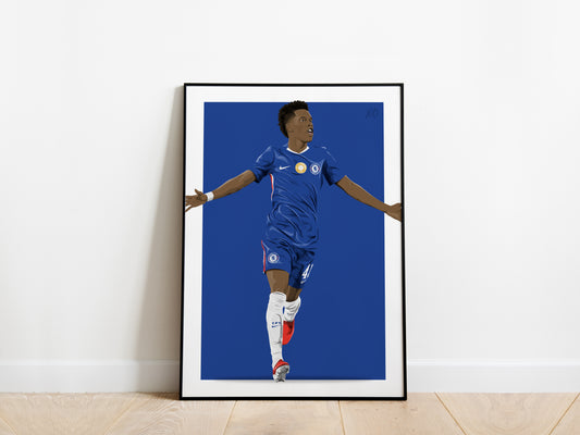 Estêvão Willian Celebration Chelsea Poster - KDDesigns6