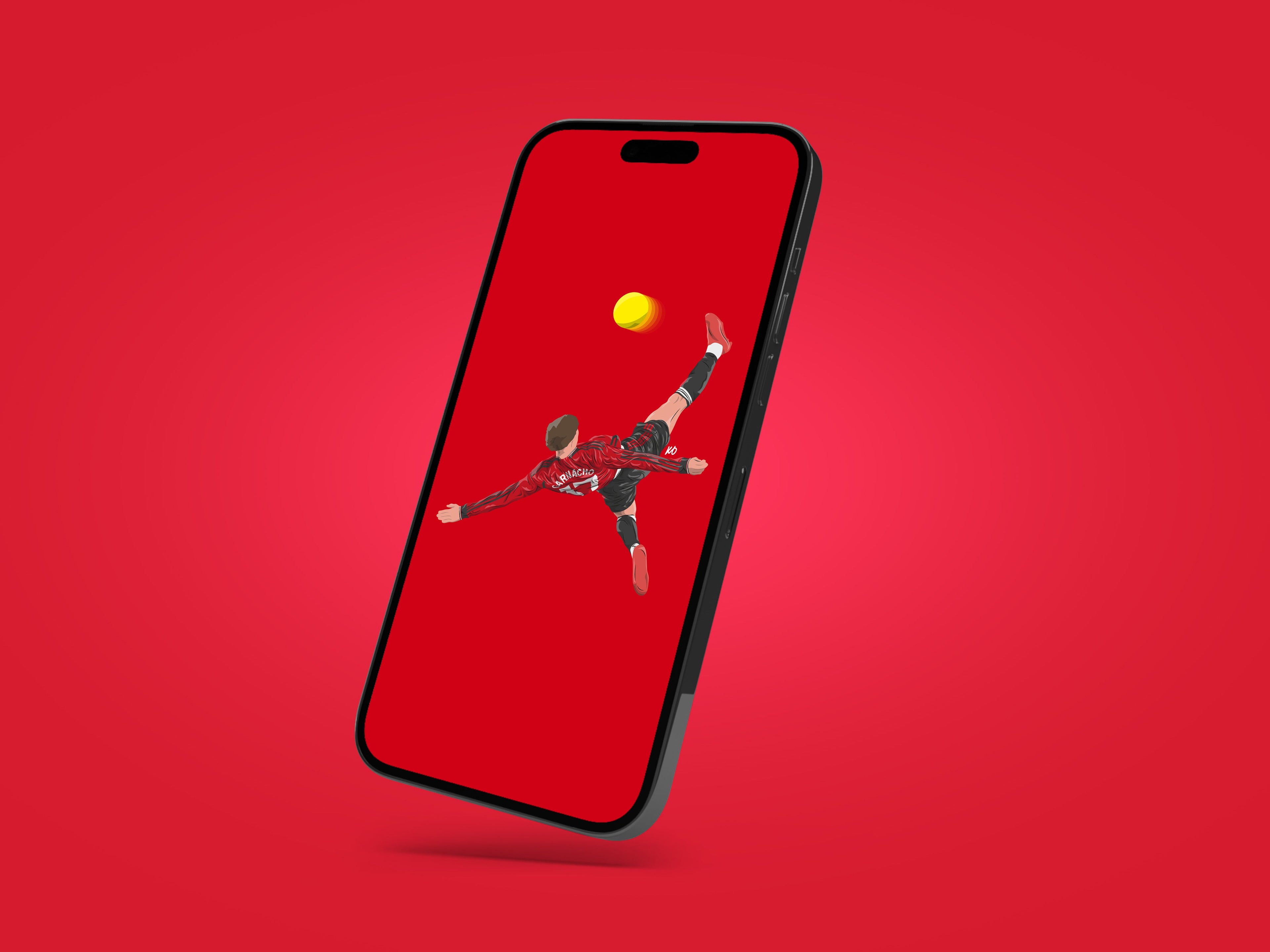 Alejandro Garnacho Manchester United Wallpaper - KDDesigns6