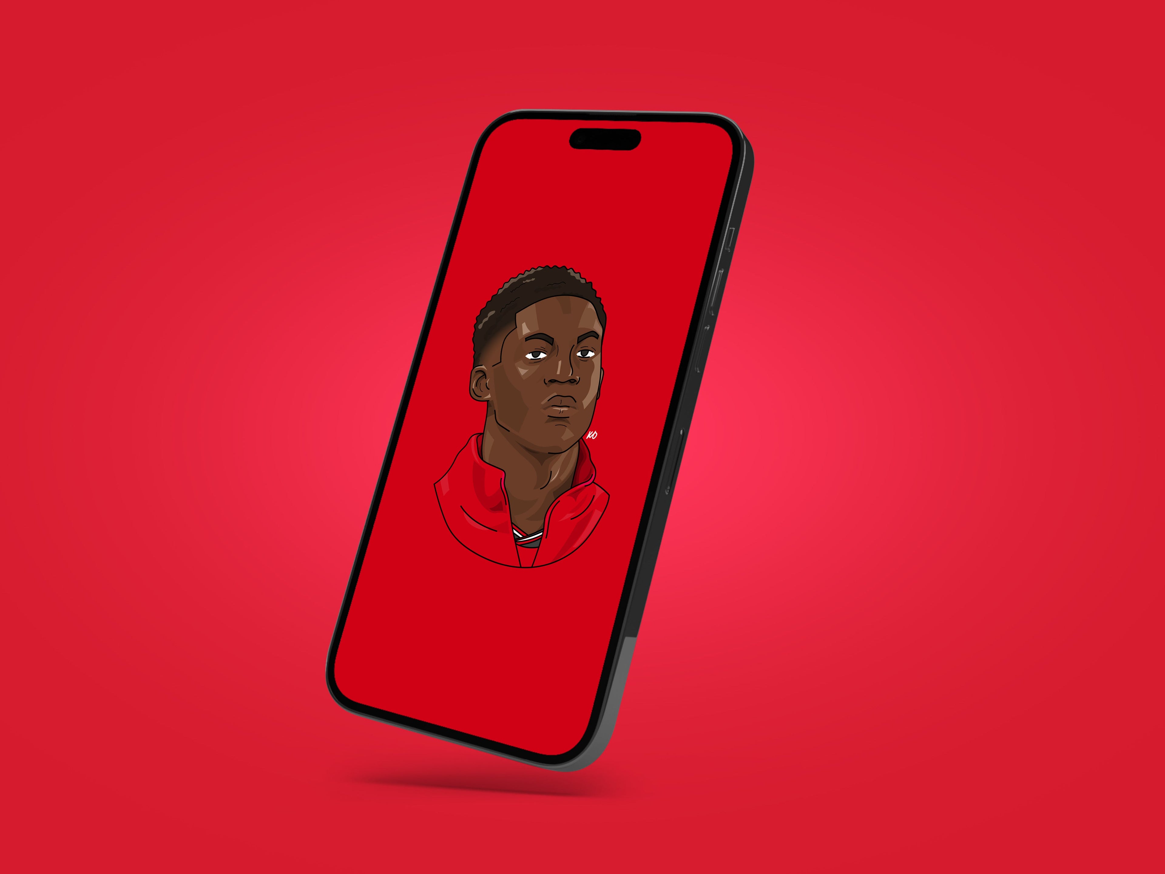 Kobbie Mainoo Manchester United Wallpaper - KDDesigns6