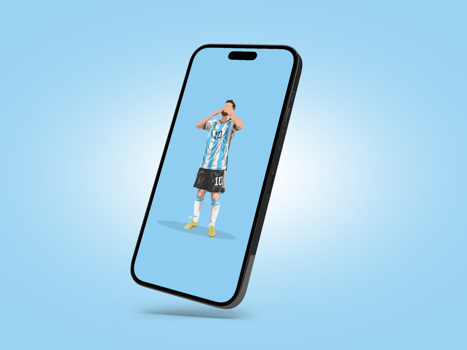 Lionel Messi Argentina Wallpaper - KDDesigns6