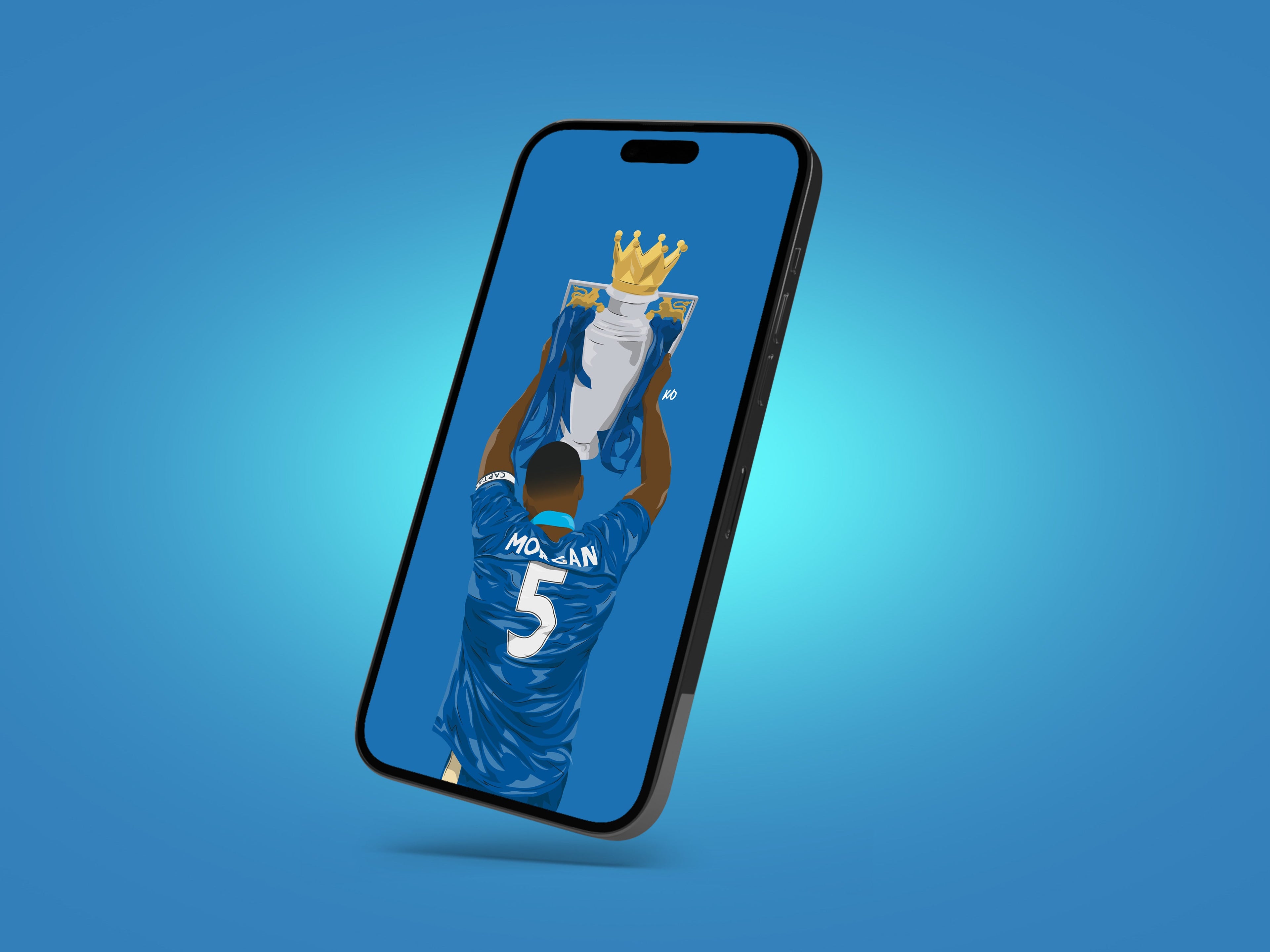 Wes Morgan Leicester City Wallpaper - KDDesigns6