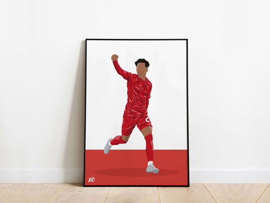 Fabio Carvalho Liverpool Poster KDDesigns6