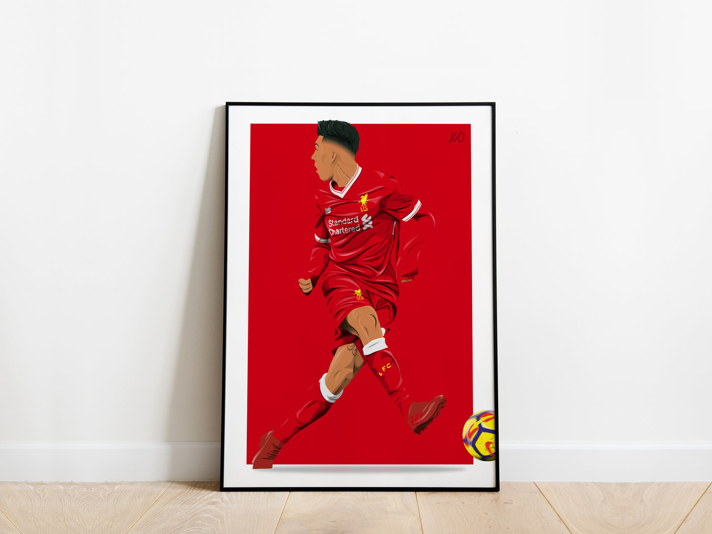 Roberto Firmino No Look Goal Liverpool Poster