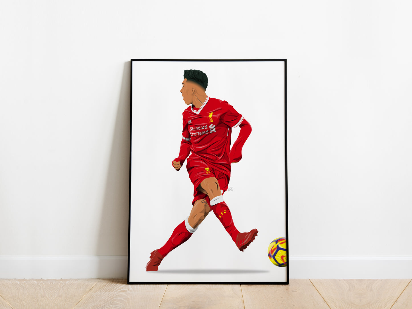 Roberto Firmino No Look Goal Liverpool Poster