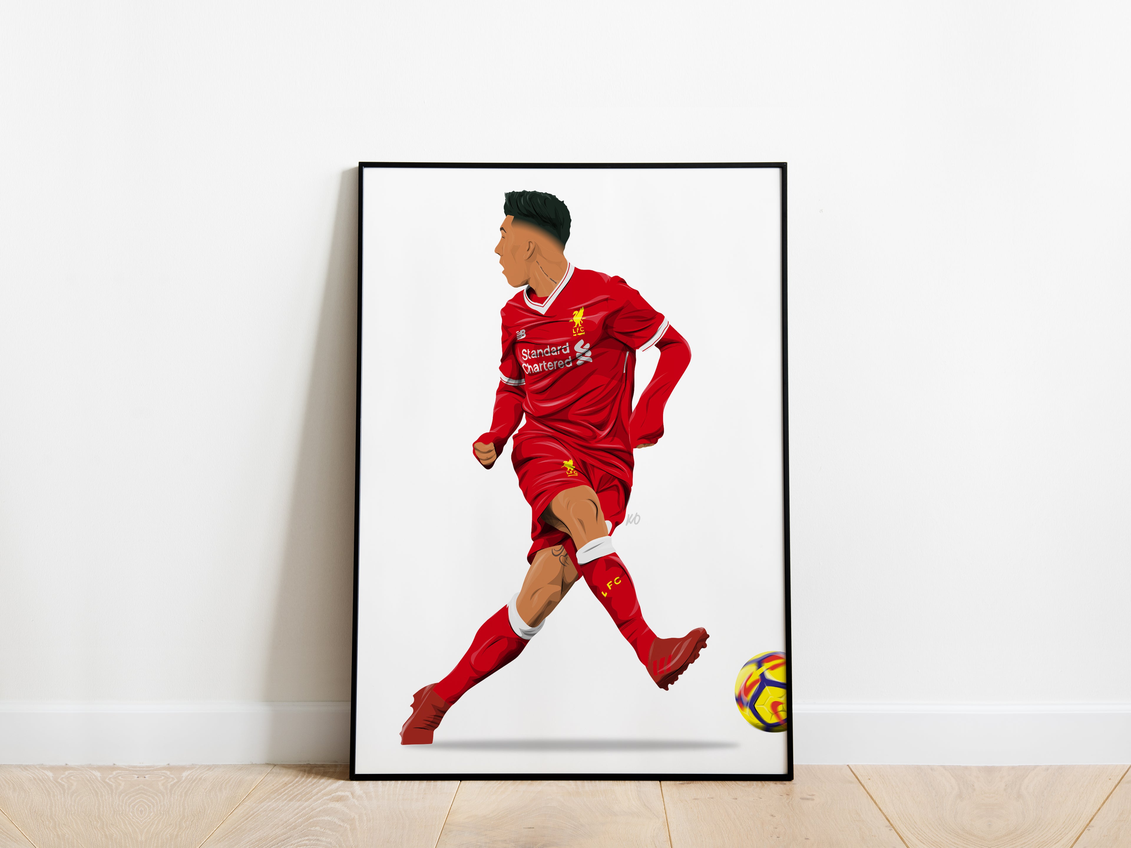 Roberto Firmino No Look Goal Liverpool Poster - KDDesigns6