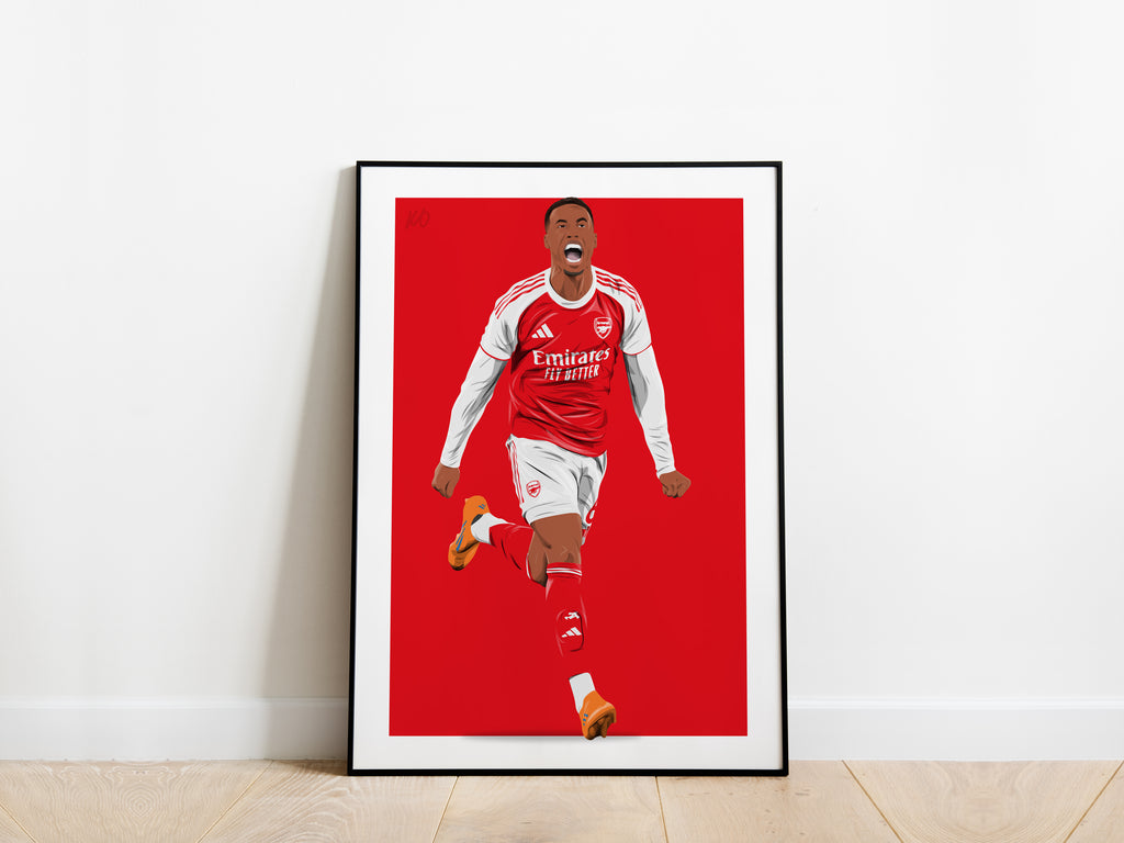 Gabriel Magalhães 25/26 Arsenal Poster - KDDesigns6