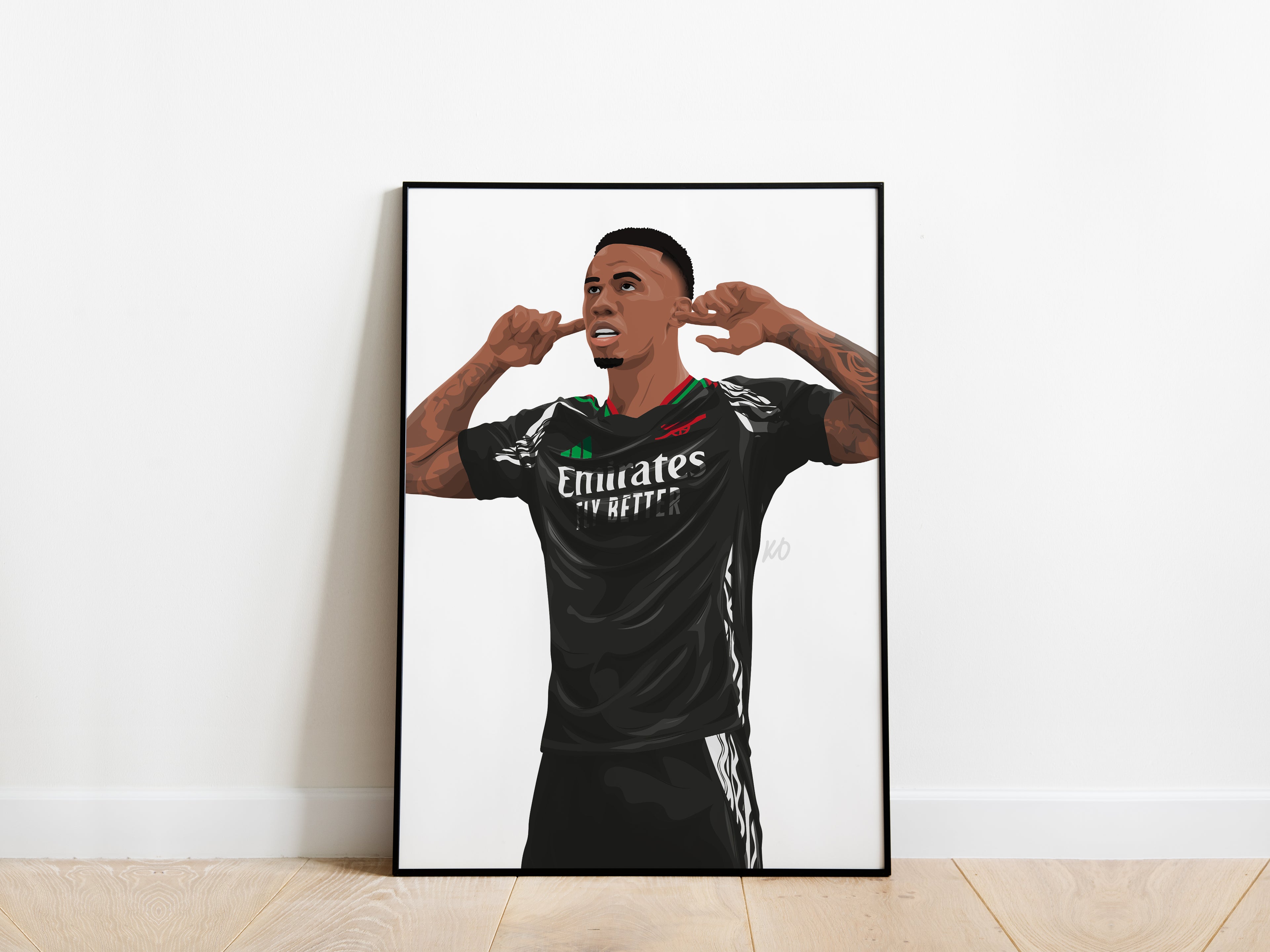 Gabriel Magalhaes Arsenal Poster - KDDesigns6