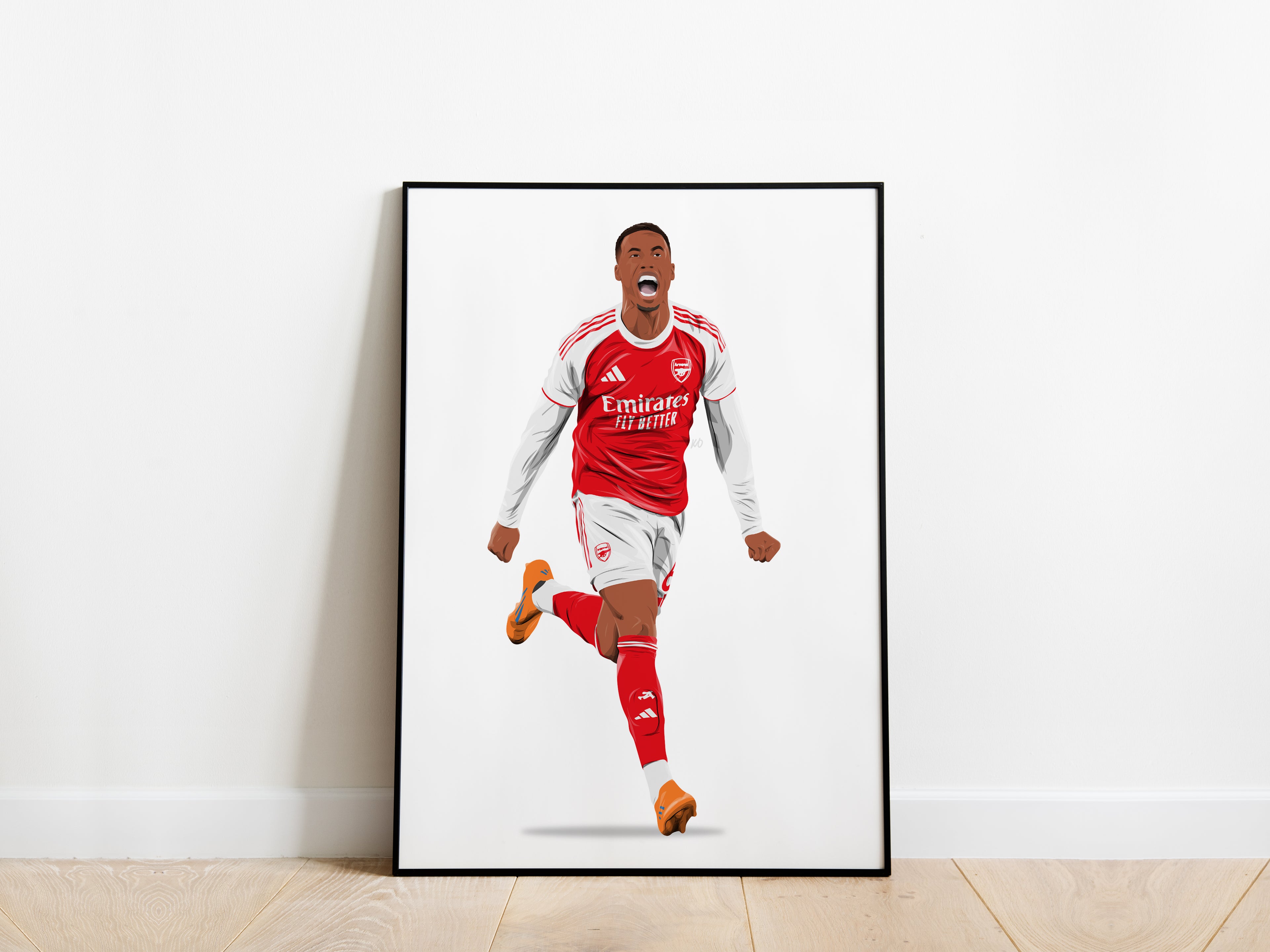 Gabriel Magalhães 25/26 Arsenal Poster - KDDesigns6