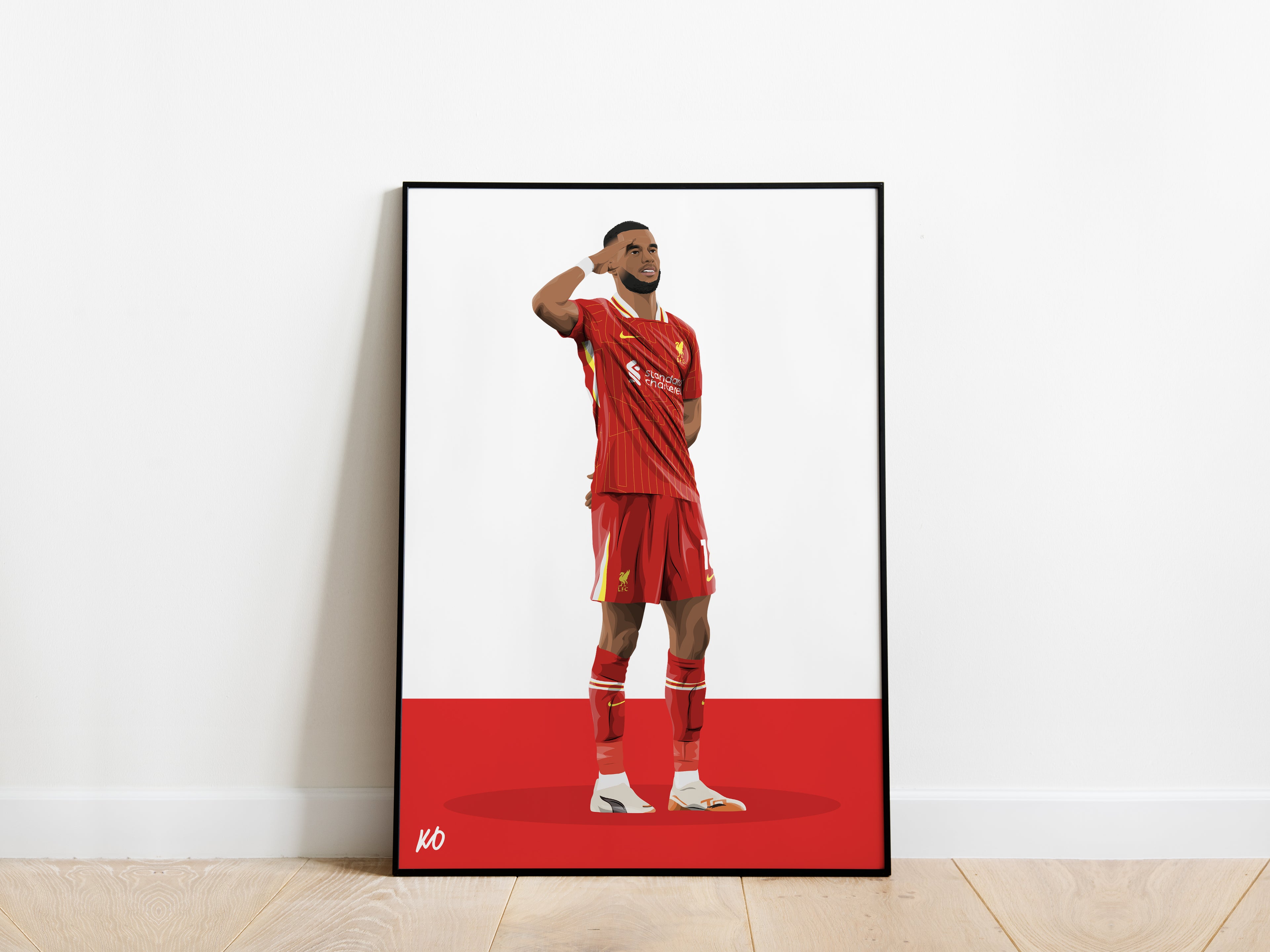 Cody Gakpo Celebration Liverpool Poster - KDDesigns6