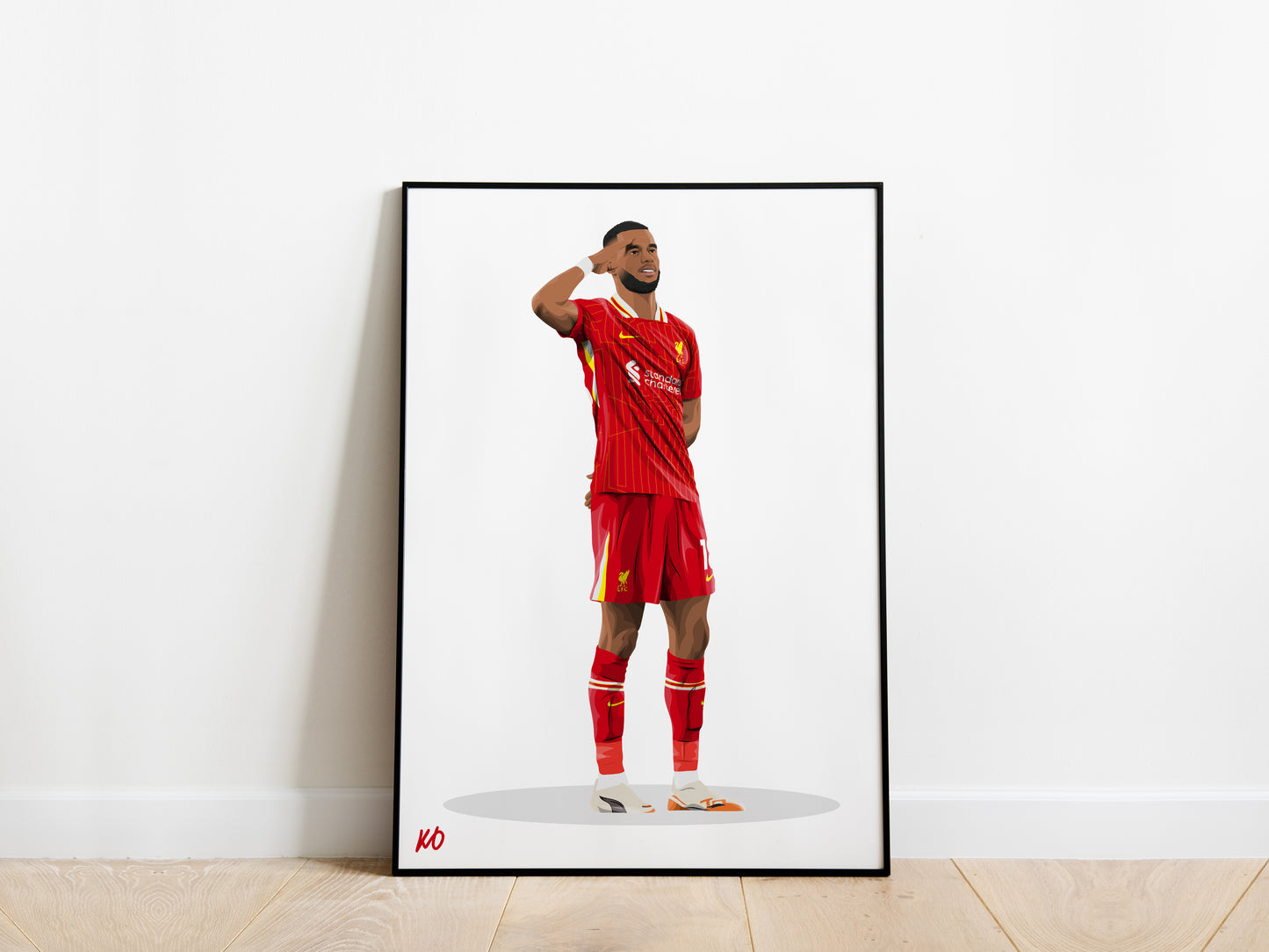 Cody Gakpo Celebration Liverpool Poster