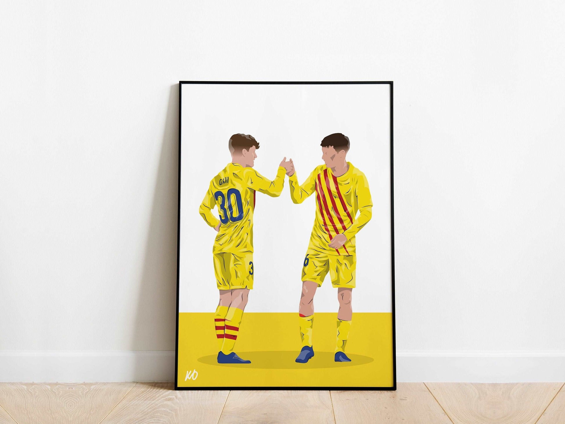 Gavi, Pedri Barcelona Poster - KDDesigns6