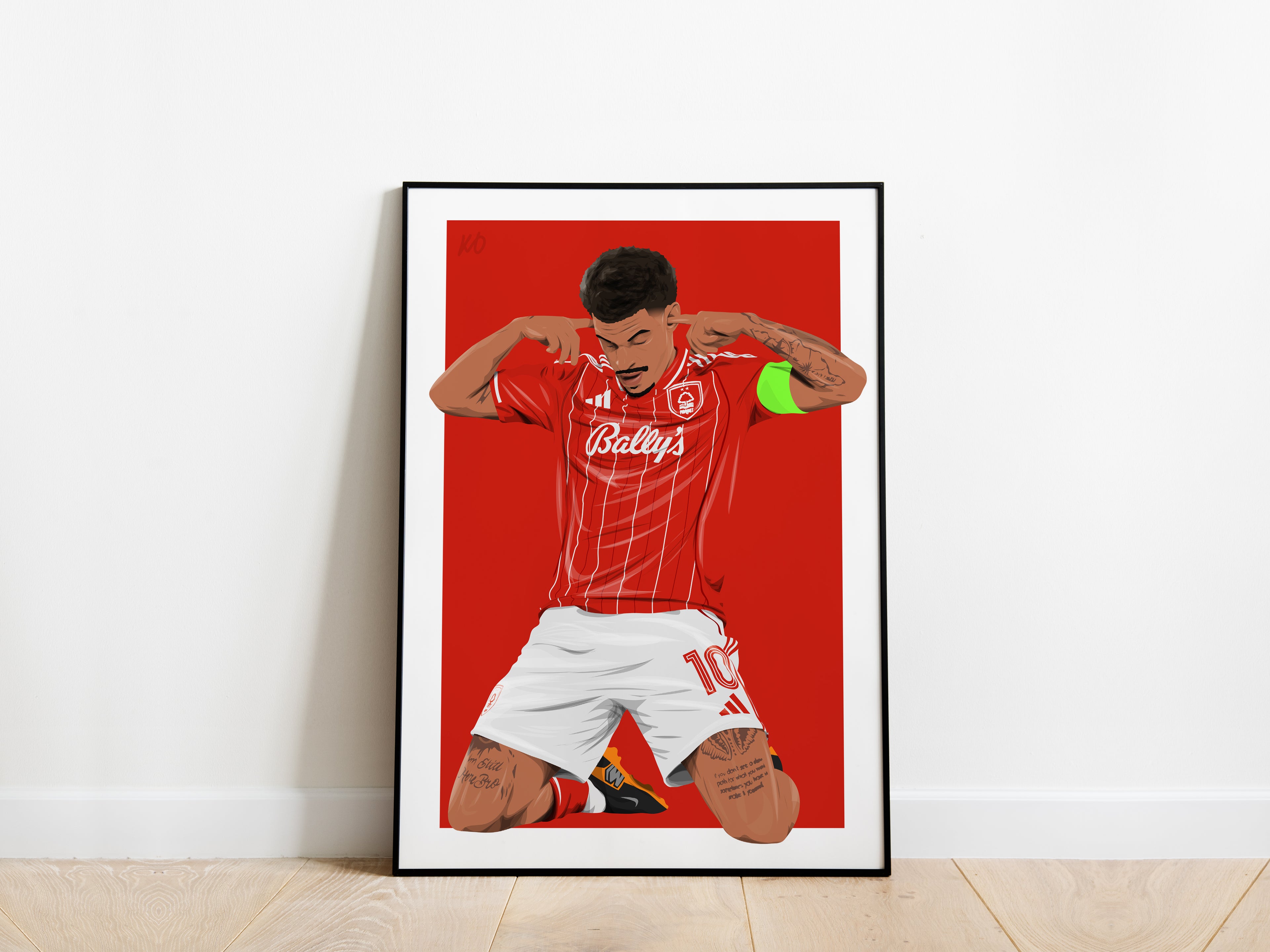 Morgan Gibbs-White 25/26 Nottingham Forest Poster