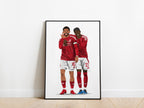 Morgan Gibbs-White, Anthony Elanga Nottingham Forest Poster - KDDesigns6