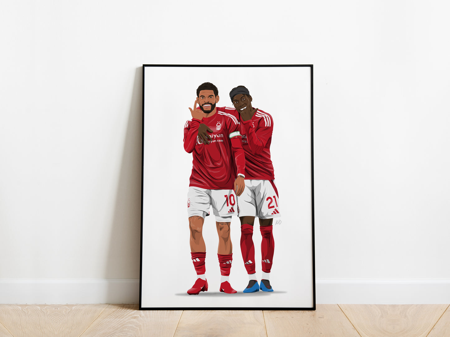 Morgan Gibbs-White, Anthony Elanga Nottingham Forest Poster