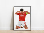Morgan Gibbs-White 25/26 Nottingham Forest Poster