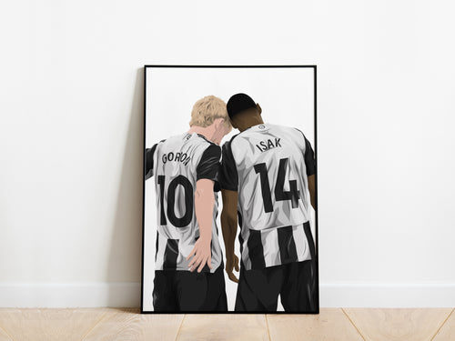 Anthony Gordon, Alexander Isak Newcastle United Poster - KDDesigns6