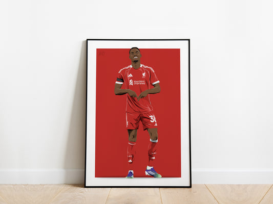 Ryan Gravenberch 25/26 Liverpool Poster