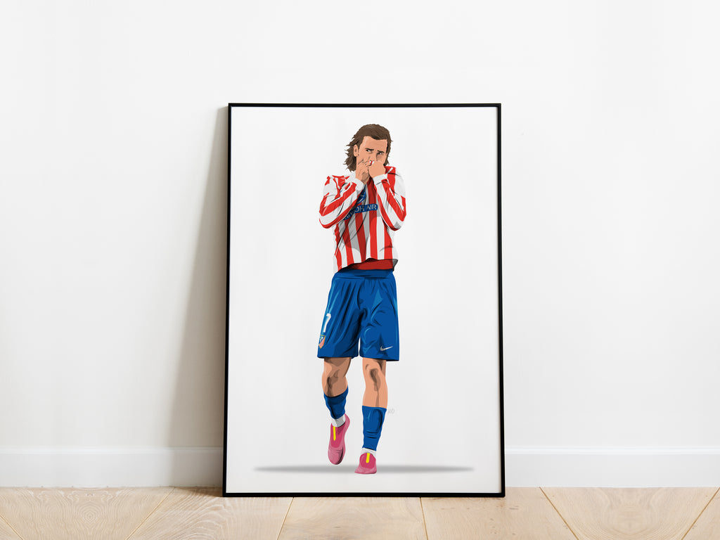 Antoine Griezmann 25/26 Atletico Madrid Poster - KDDesigns6