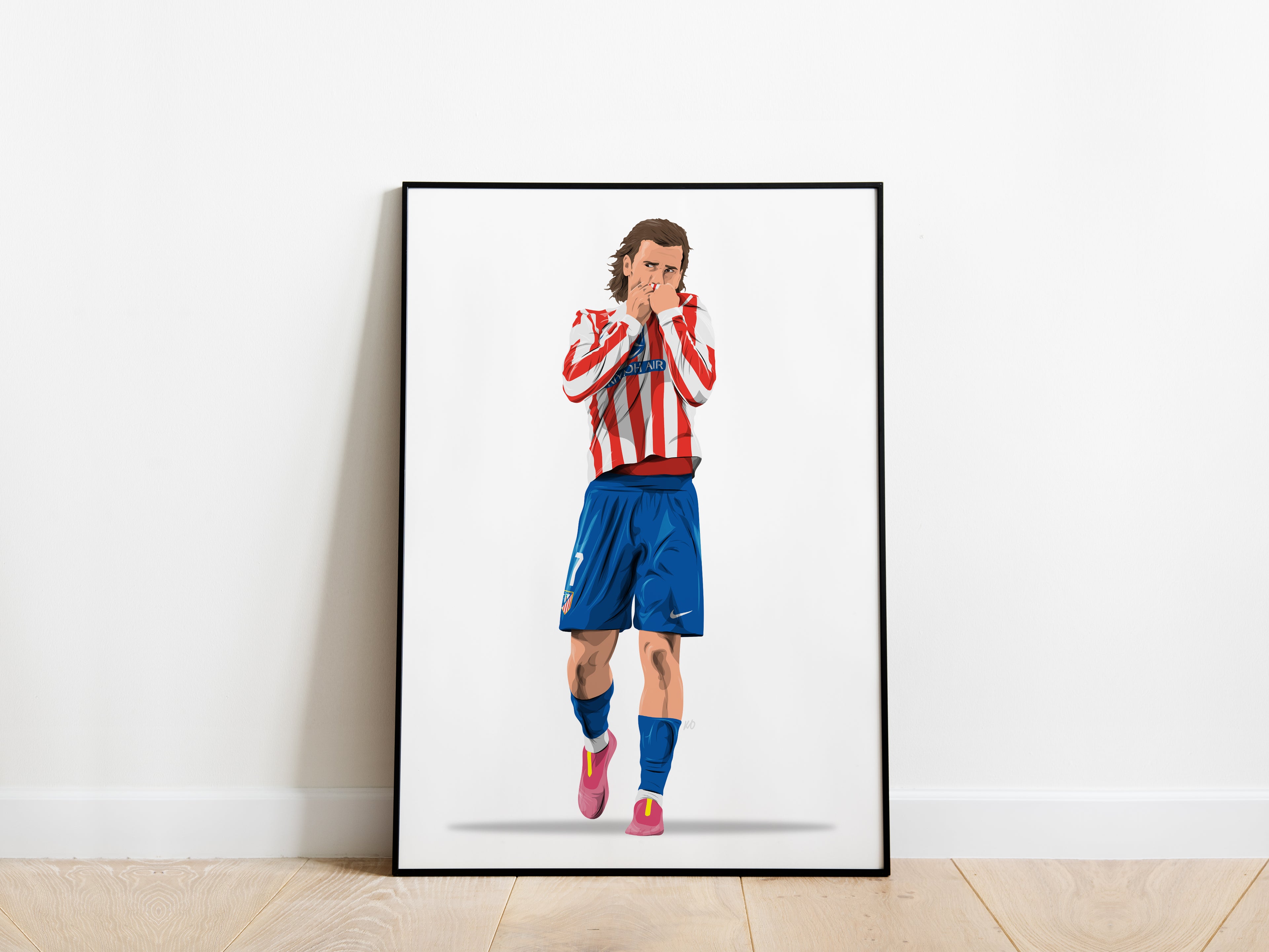 Antoine Griezmann 25/26 Atletico Madrid Poster - KDDesigns6
