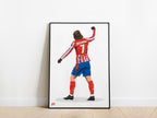 Antoine Griezmann 24/25 Atletico Madrid Poster - KDDesigns6