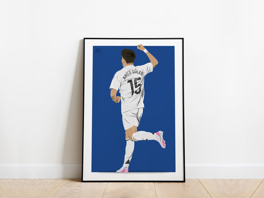 Arda Guler 24/25 Celebration Real Madrid Poster