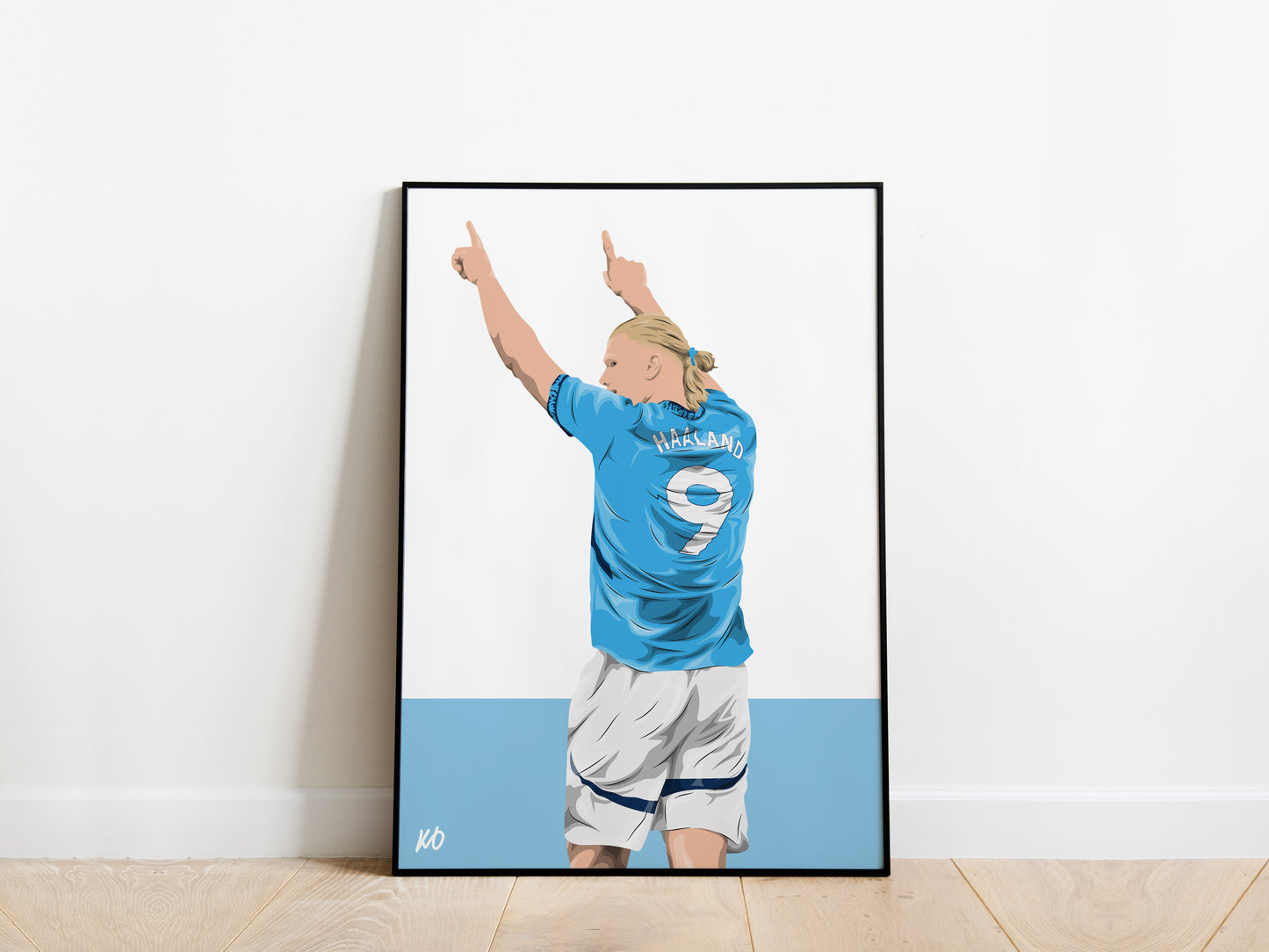 Erling Haaland Man City Poster - KDDesigns6