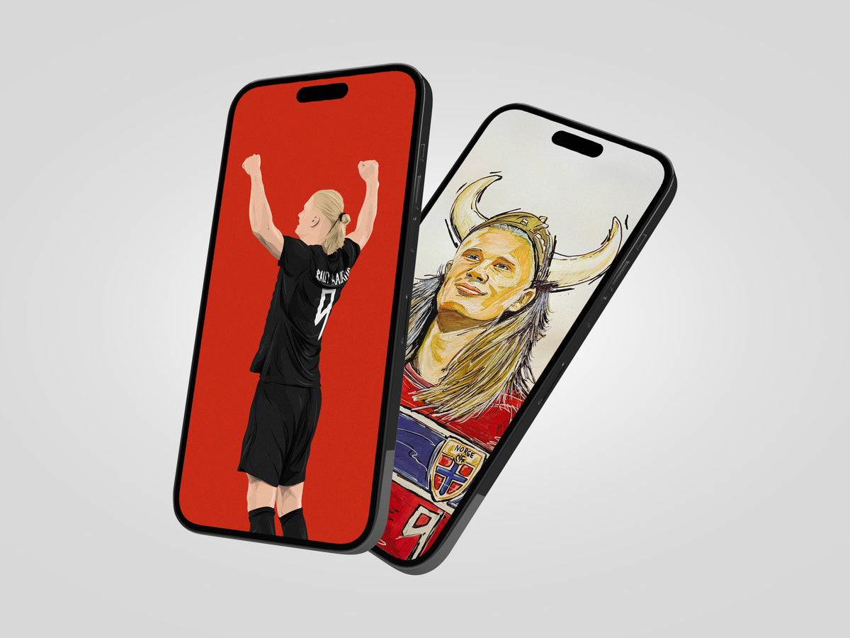 Erling Haaland Phone Wallpaper Bundle - Limited Edition - KD x Waamartins