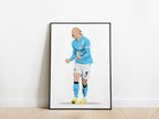 Erling Haaland 25/26 Man City Poster - KDDesigns6
