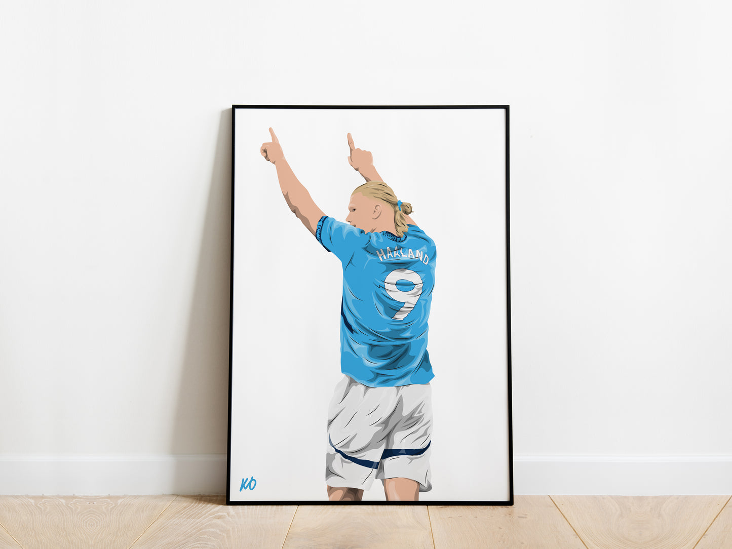 Erling Haaland Man City Poster - KDDesigns6