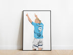 Erling Haaland 24/25 Man City Poster - KDDesigns6